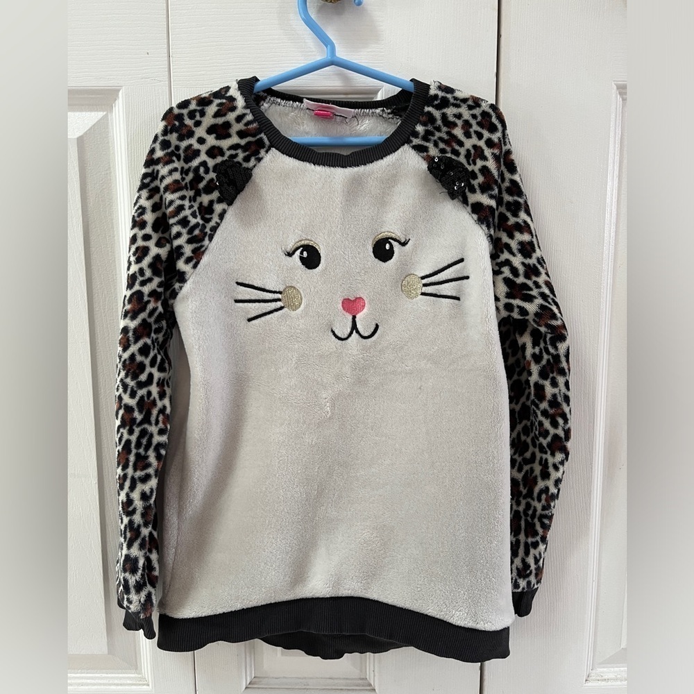 Penelope Mack Cat Pullover Sweater girls size 10
